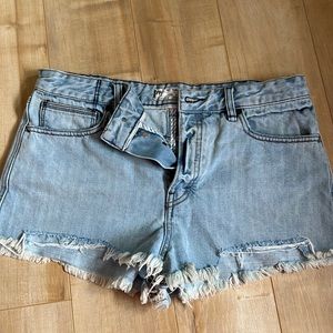 Free People cut off denim shorts. Size 31